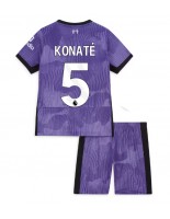 Liverpool Ibrahima Konate #5 Alternativní dres pro děti 2023-24 Krátký Rukáv (+ trenýrky)